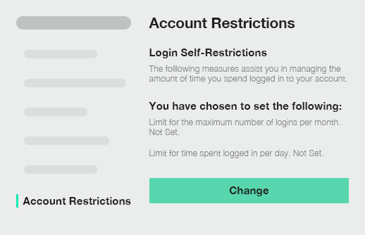 Account Restrictions
